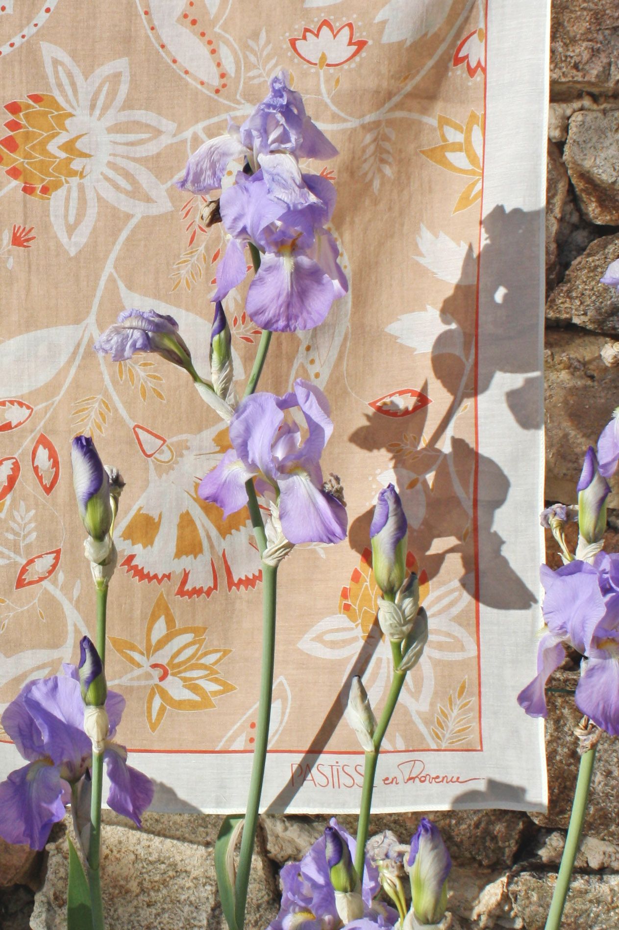 Le Bandana de Soie Indienne Pêche