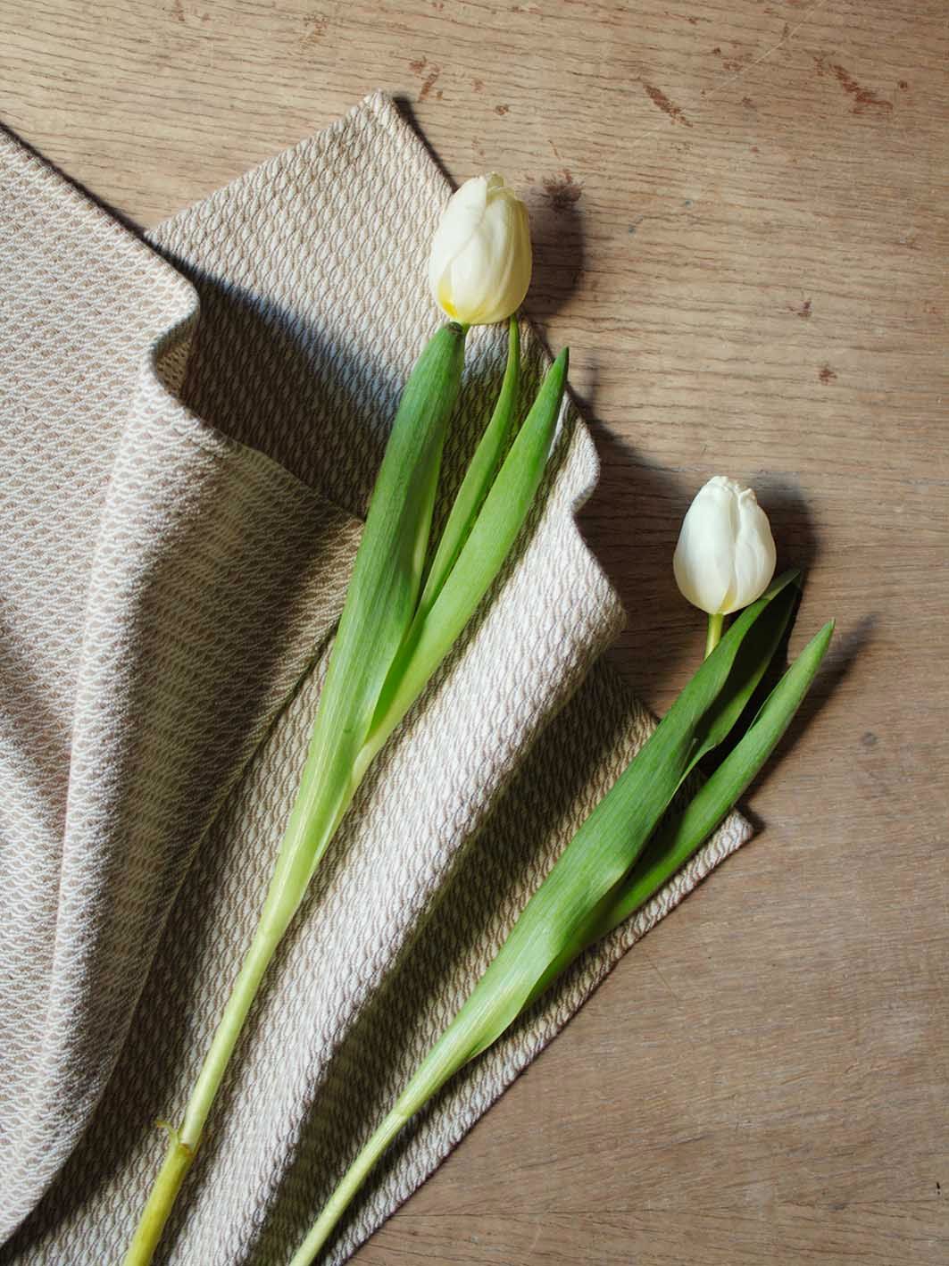 Le Coffret de Torchons Tissés Beige
