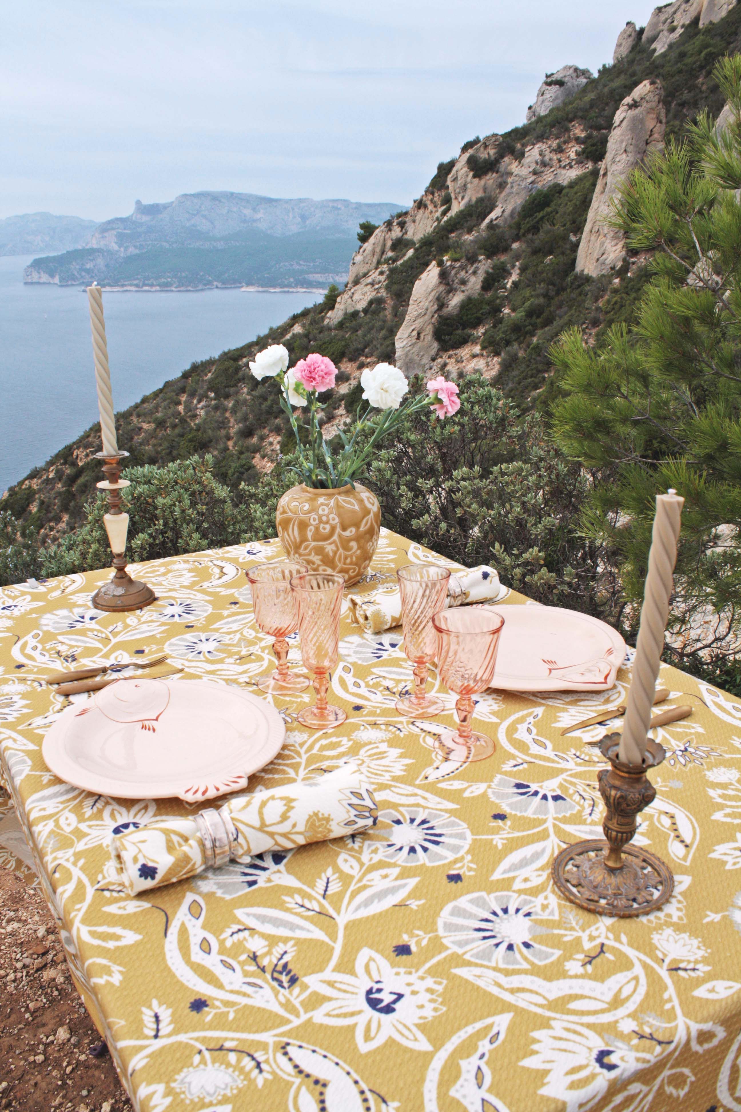 Les Serviettes Indienne Moutarde