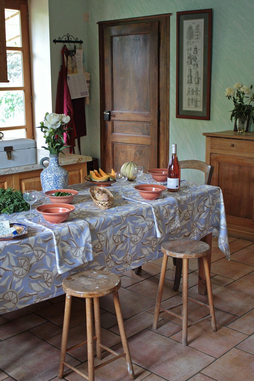 Les Serviettes Oranges Bleues