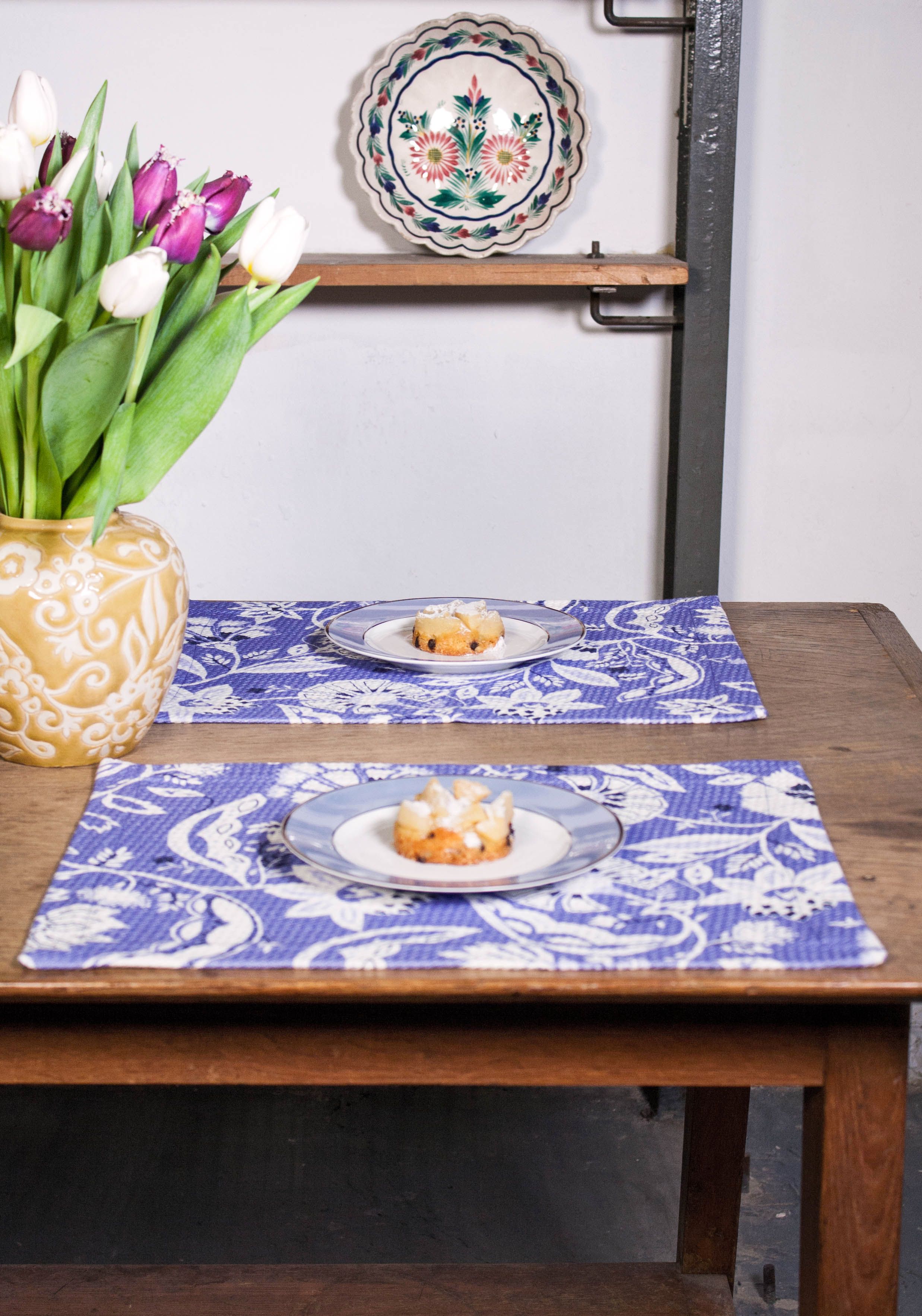 Les Sets de Table Indienne Bleue