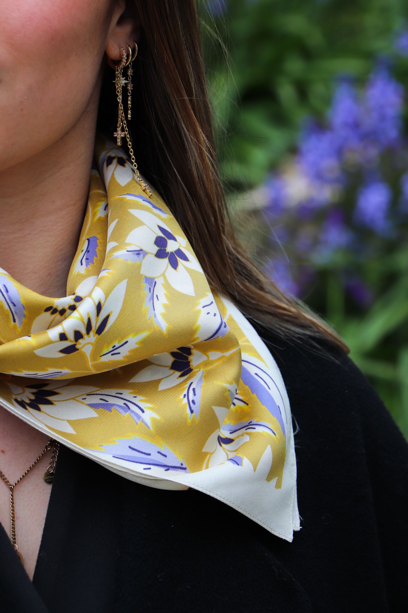 Le Carré Indienne Exotique Moutarde