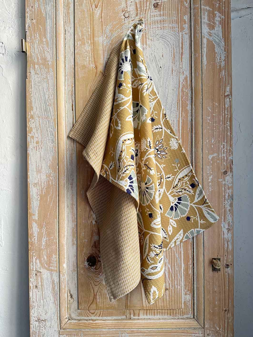 Le Coffret de Torchons Indienne Moutarde