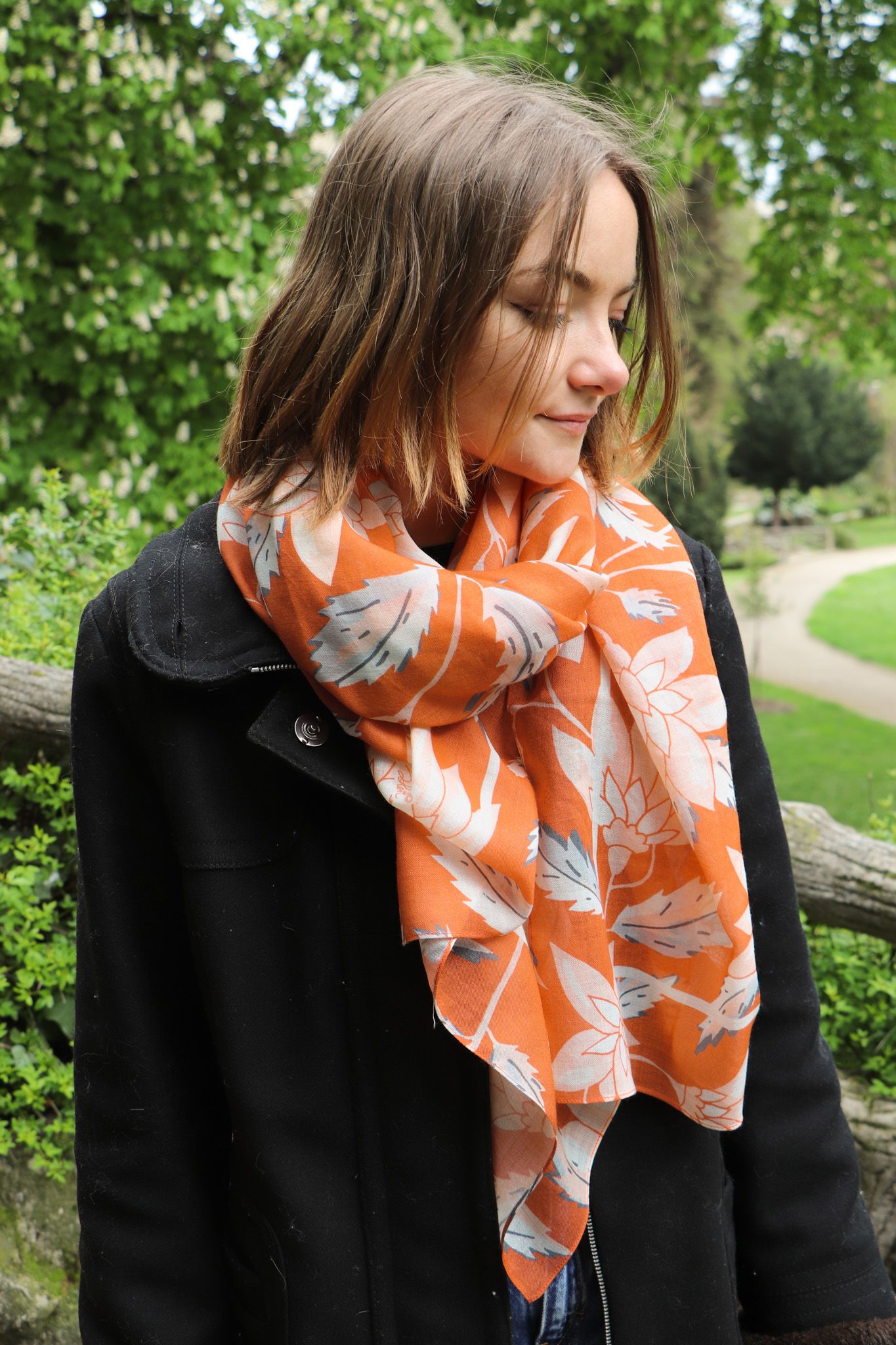 L'Étole L'Indienne Exotique Orange