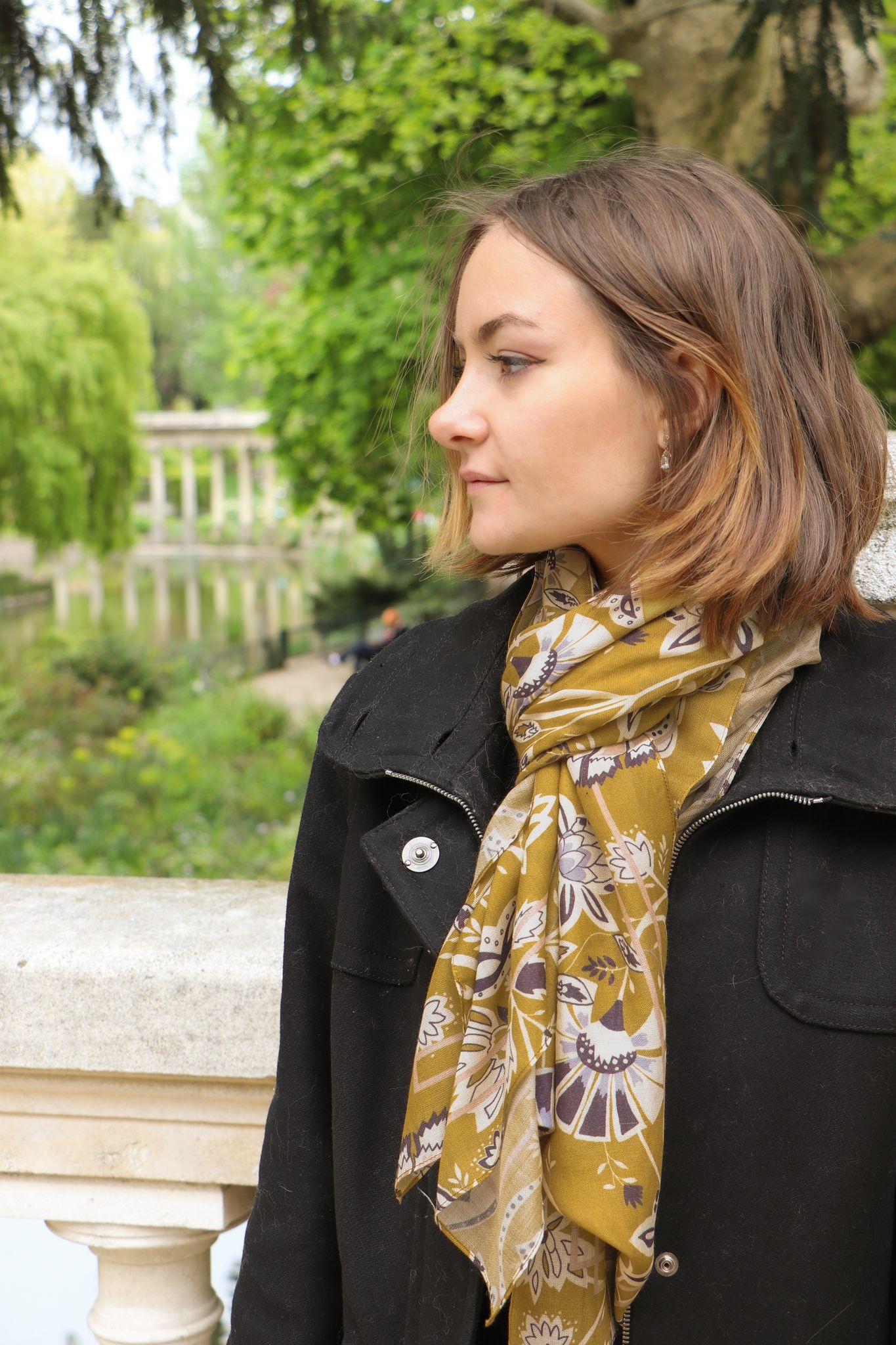 L'Étole Indienne Moutarde