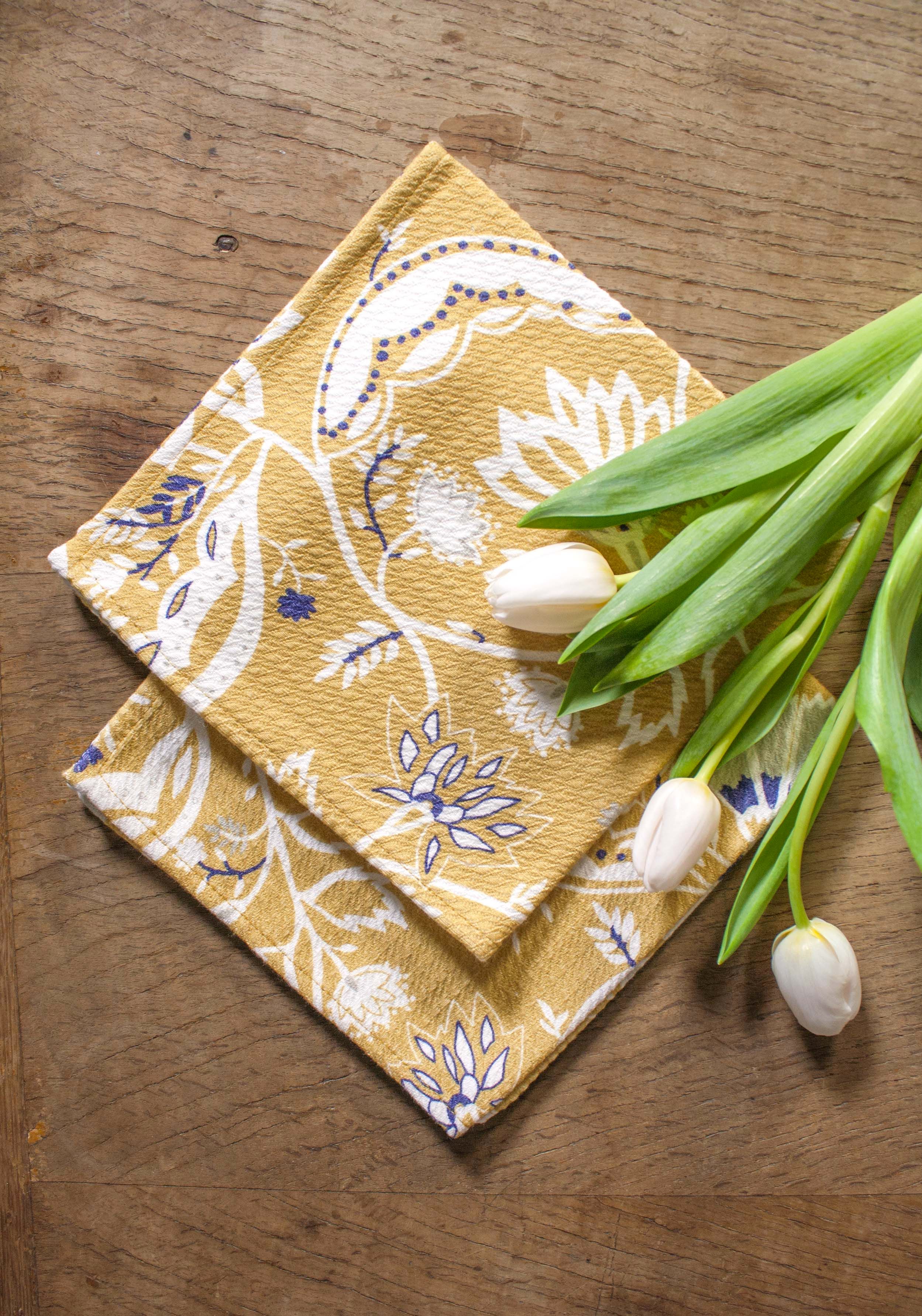 Les Serviettes Indienne Moutarde